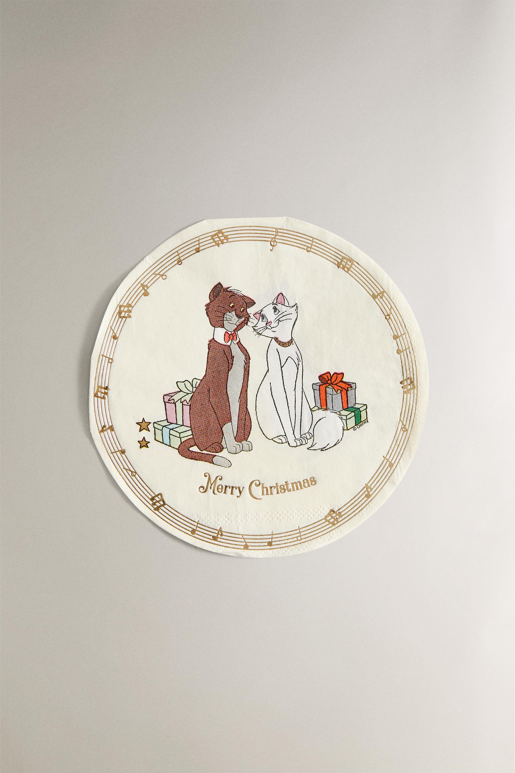 SET OF CHILDREN'S CHRISTMAS PAPER NAPKINS THE ARISTOCATS ©DISNEY  (SET OF 20)